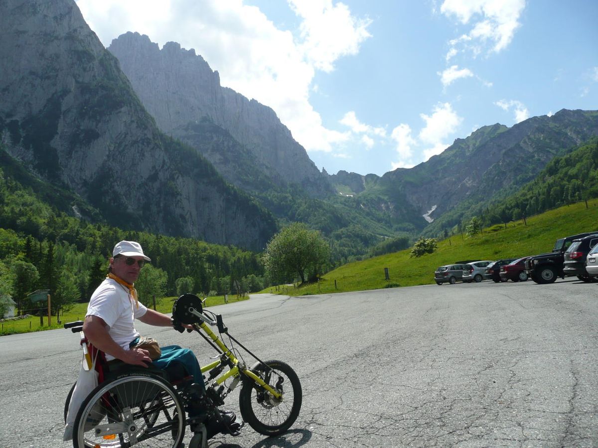 Werner Gra&szlig;l, stellv. Vorsitzender Facharbeitskreis Tourismus im Behindertenbeirat LH M&uuml;nchen - Rollstuhl-Befahrung Griesner Alm, Kaiser